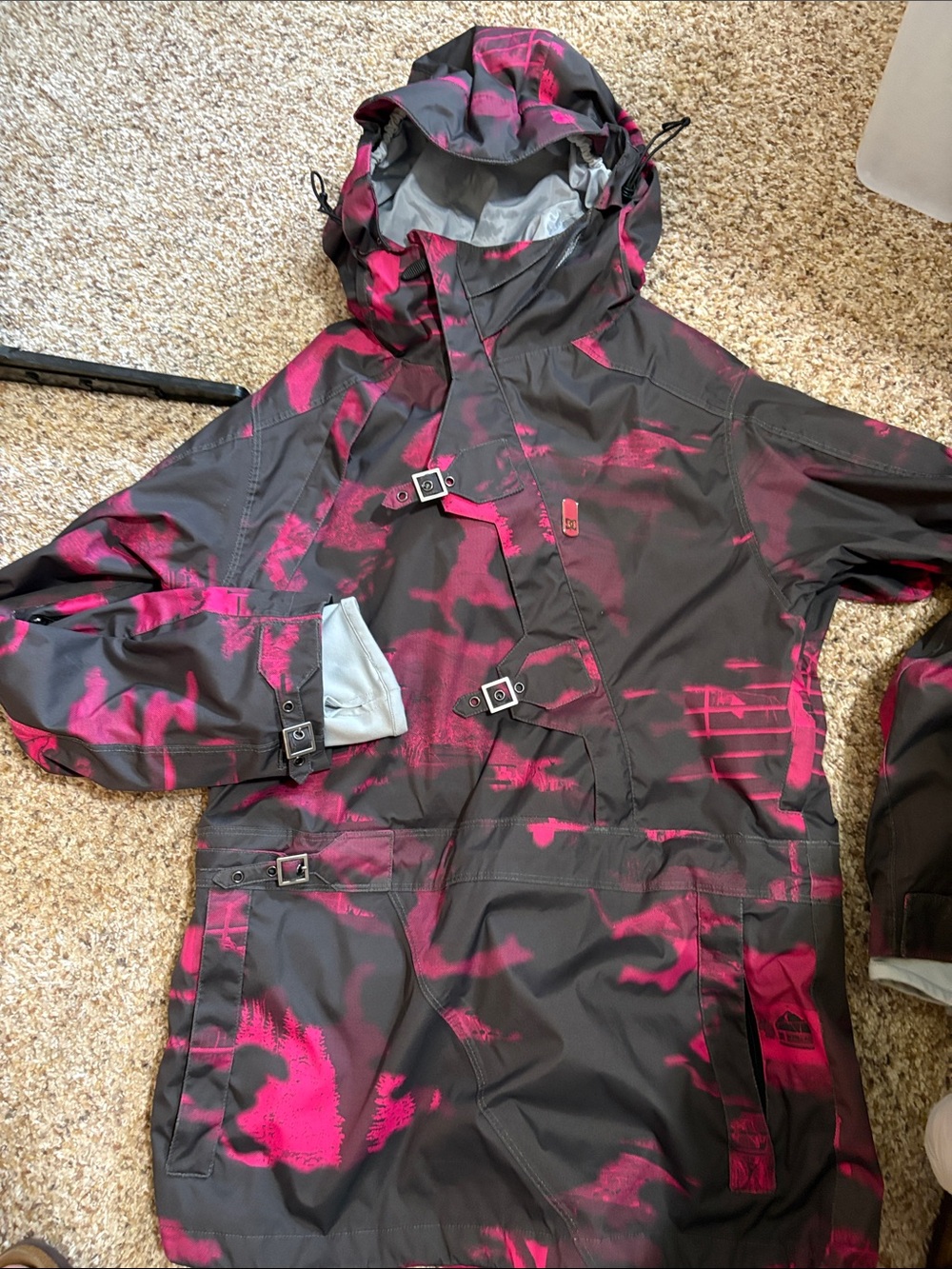 DC Kids Black Jacket with Pink Graphic Accents